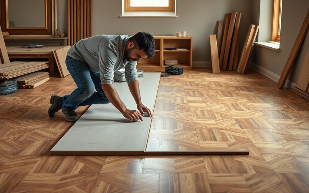 فني تركيب باركيه متنقل
