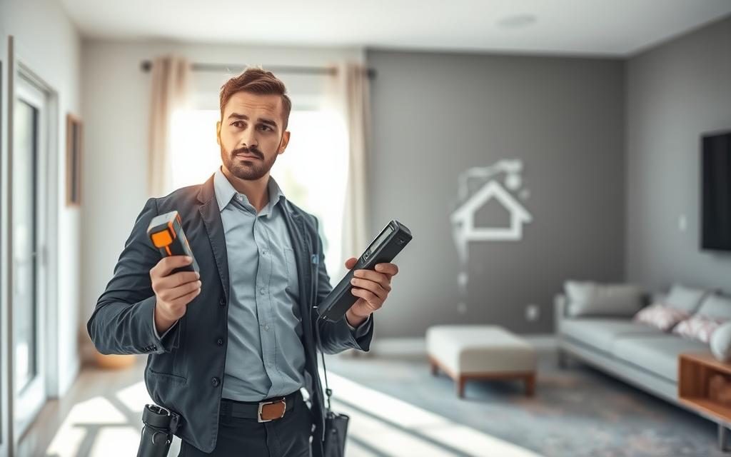 كشف تسربات المياه المنزلية