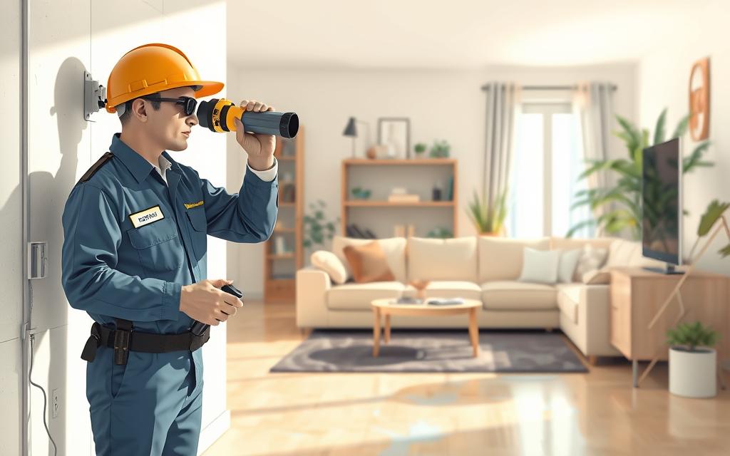 كشف تسربات المياه المنزلية