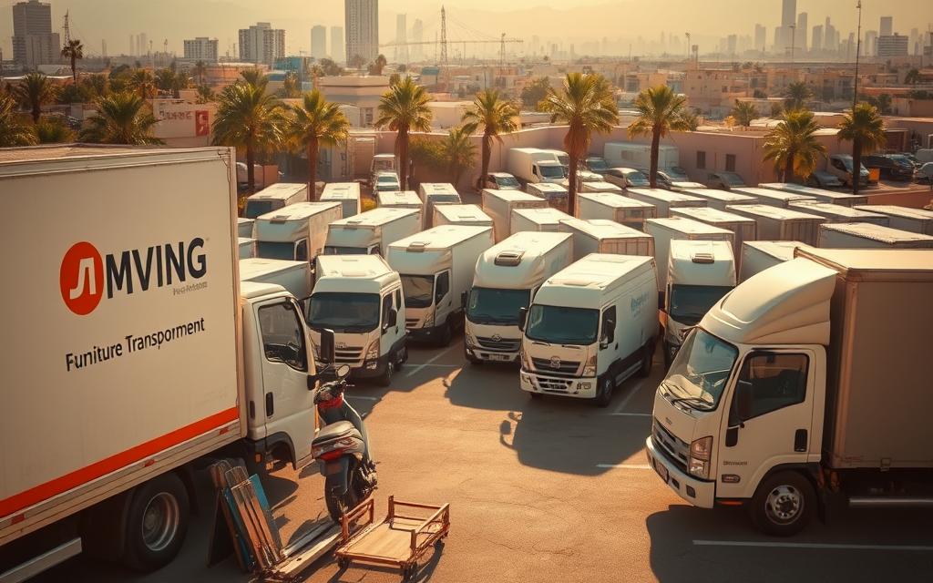 أسطول سيارات نقل الأثاث