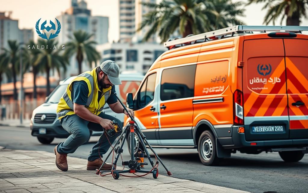 كشف تسربات المياه بجدة
