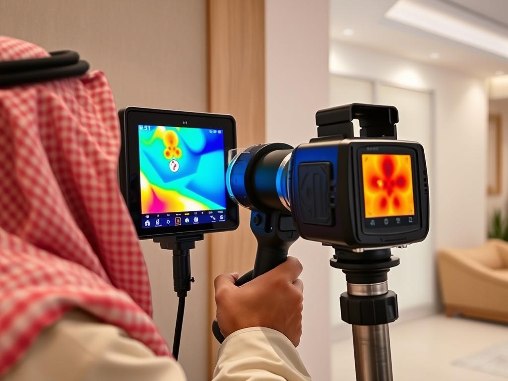 جهاز كشف تسربات المياة بالرياض بالكاميرات الحرارية
