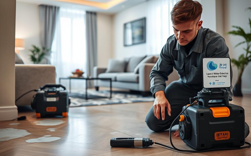 كشف تسربات المياه المنزلية
