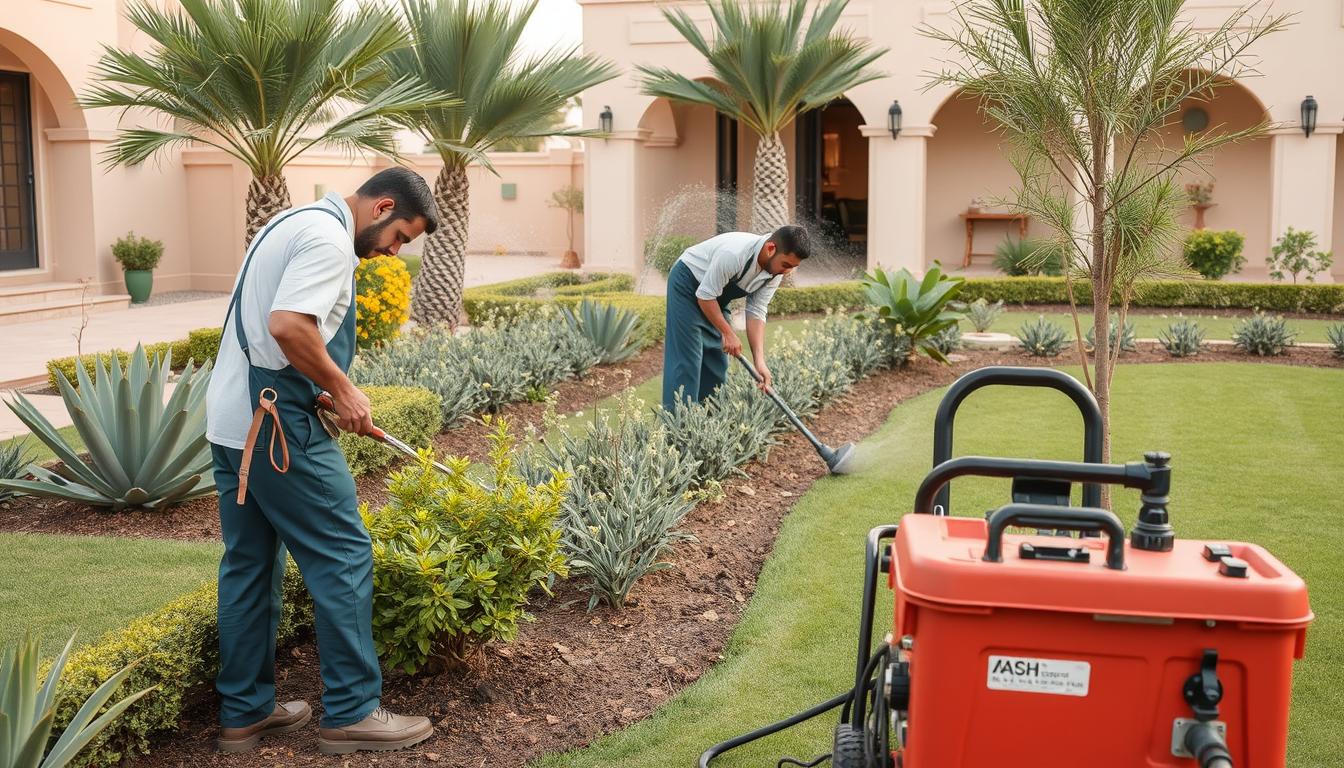 صيانة دورية لحديقة فيلا في الرياض