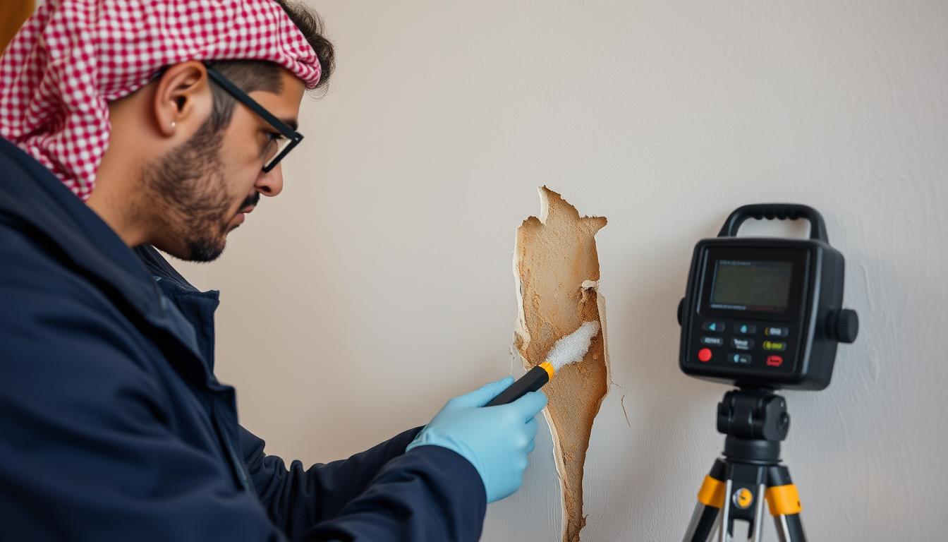 أضرار تسربات المياة في منزل بالرياض