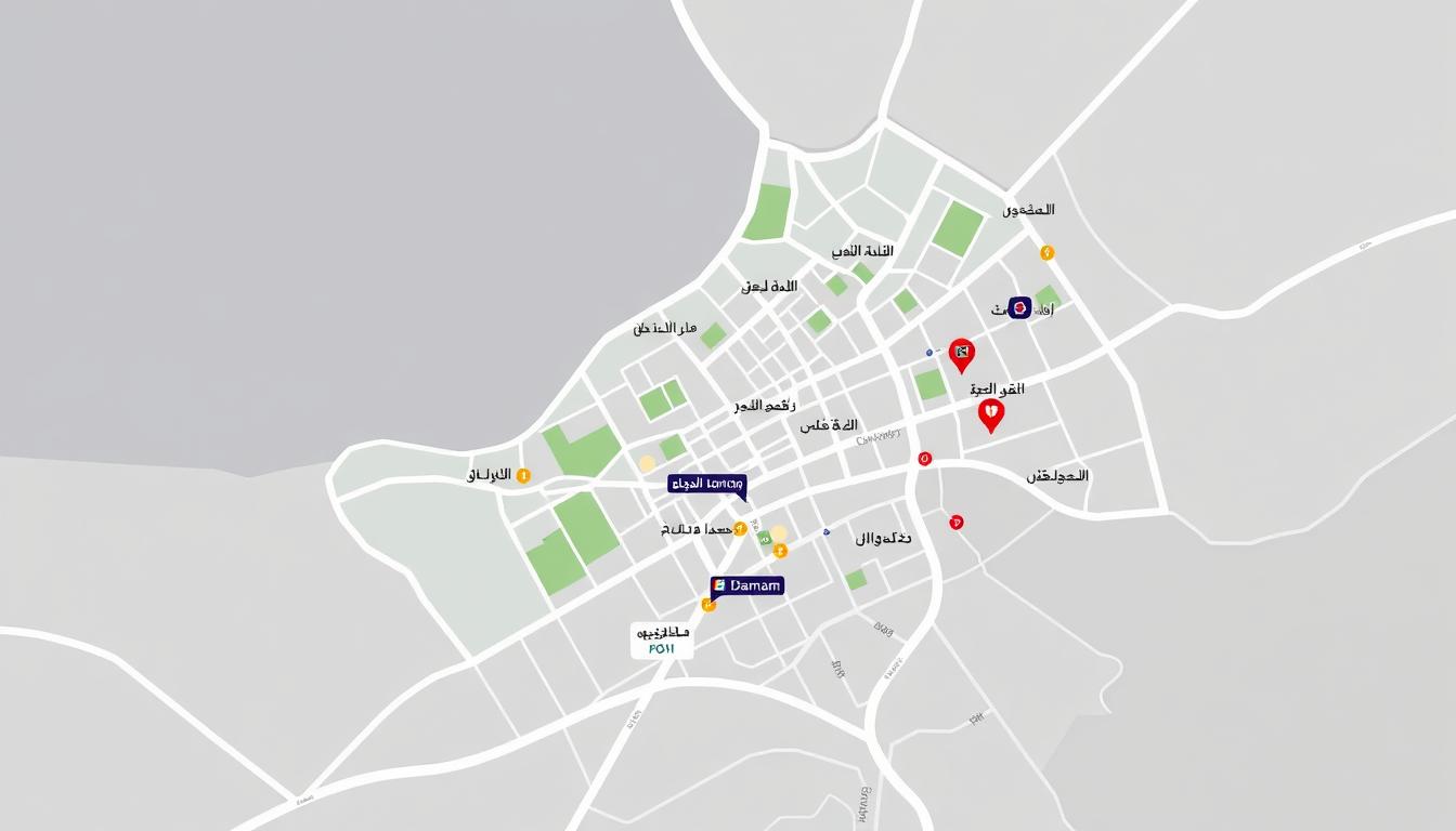 خريطة مناطق خدمة شركة صيانة غسالات بالدمام