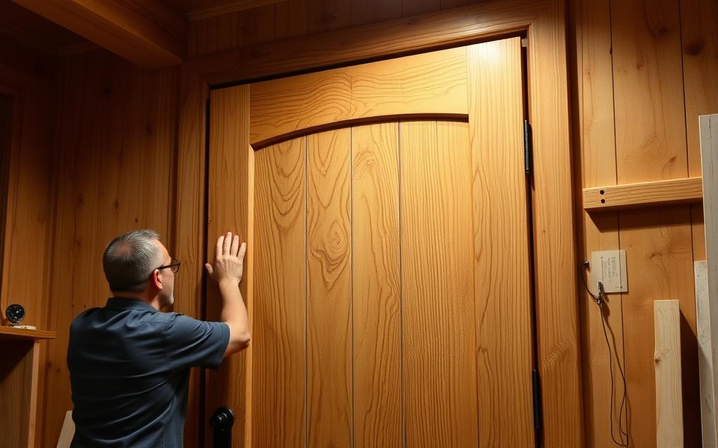 تركيب الأبواب خشب