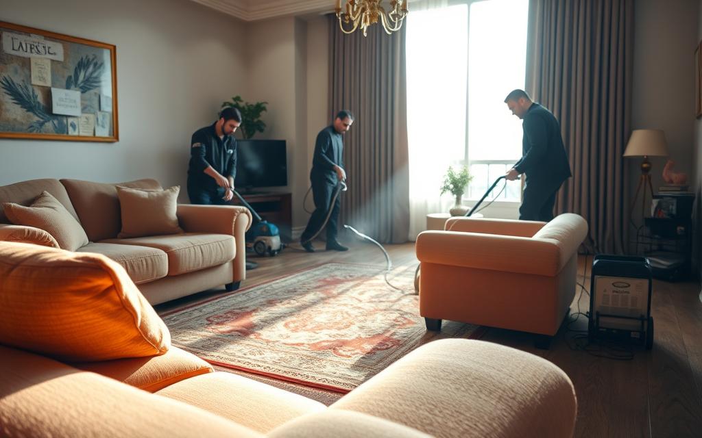 تنظيف الكنب والمفروشات