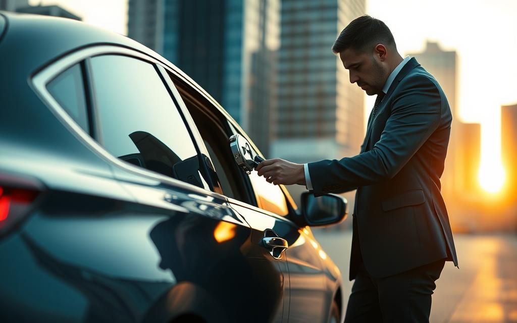 فتح أبواب السيارات