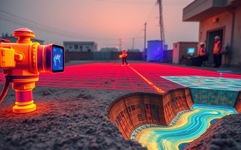 كشف تسربات المياه الترددات الصوتية