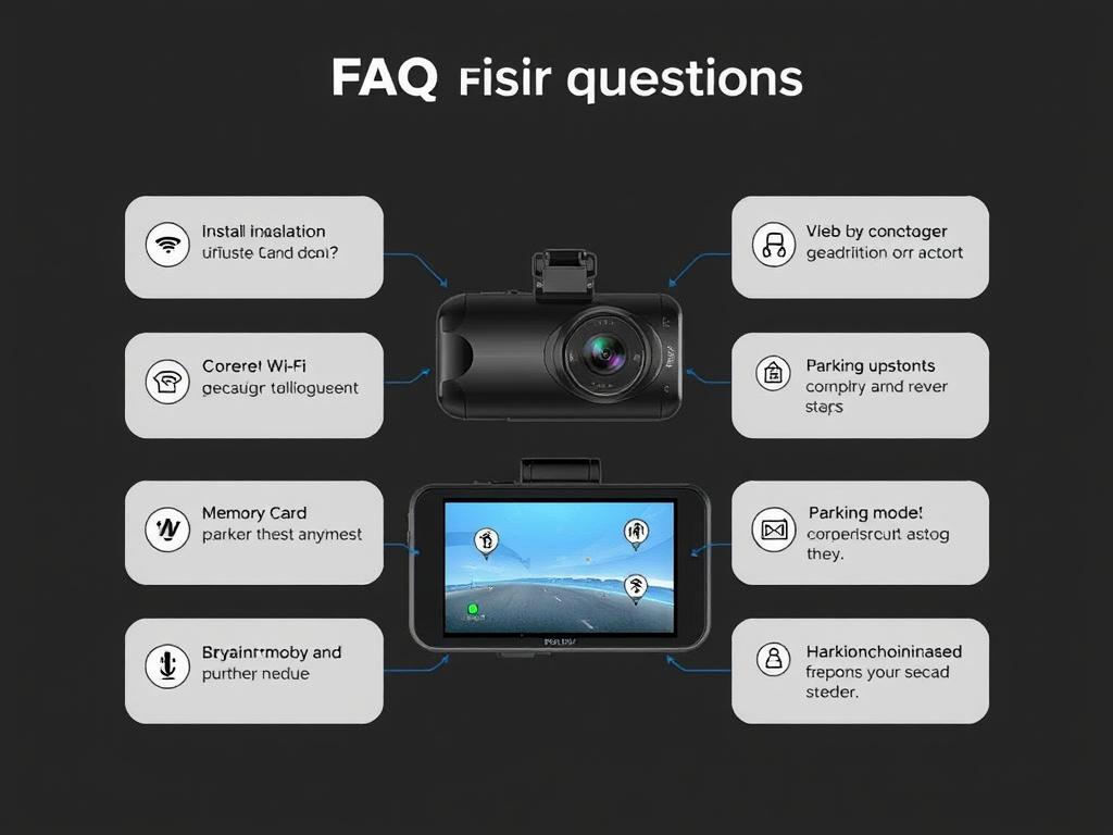 Common questions about REDTIGER F7NP Dash Cam illustrated with answers
