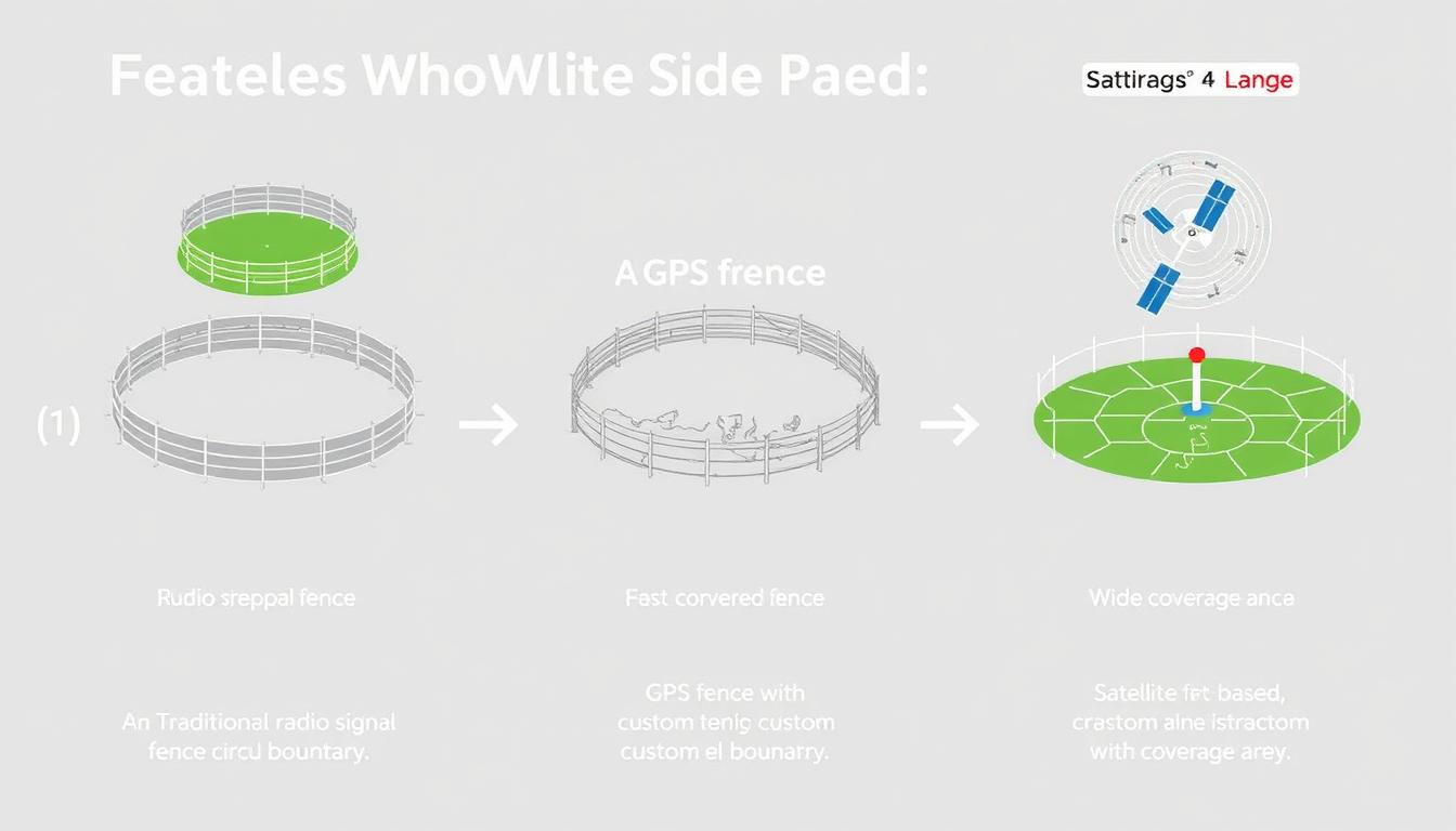 Top 10 Best Wireless Electric Fences for Dogs in 2025 26 Diagram showing different types of wireless fence technologies and their coverage patterns