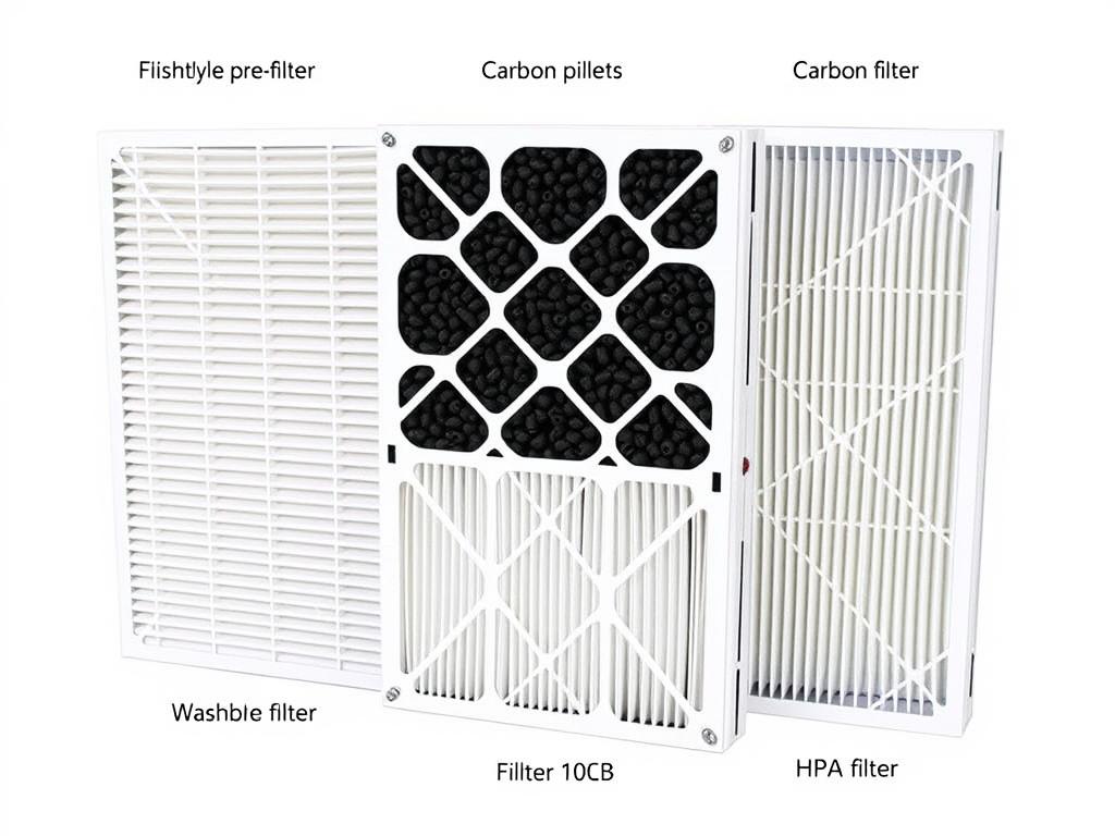 Winix 5500-2 Air Purifier Review - My Honest Testing Experience 20 Winix 5500-2 Air Purifier replacement filters showing the washable pre-filter, carbon filter, and True HEPA filter