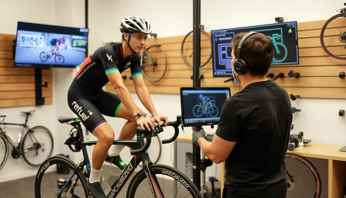 Proces profesjonalnego dopasowania roweru z wykorzystaniem systemu Retül Fit firmy Specialized