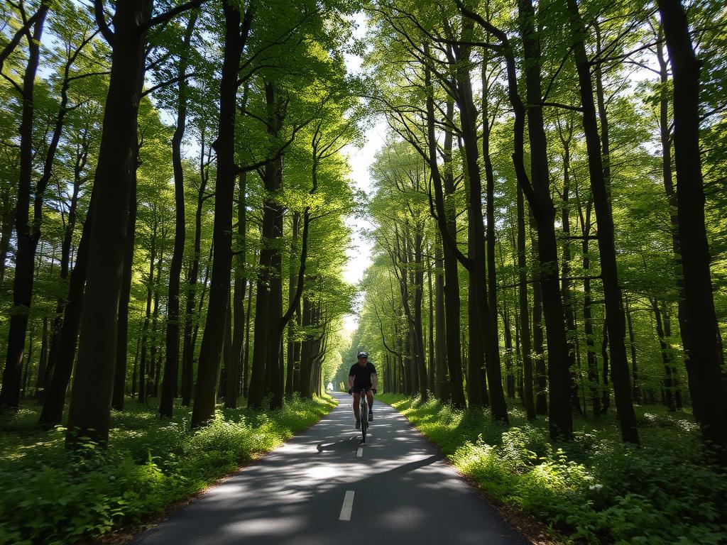 Puszcza Niepołomicka niedaleko Wiślanej Trasy Rowerowej