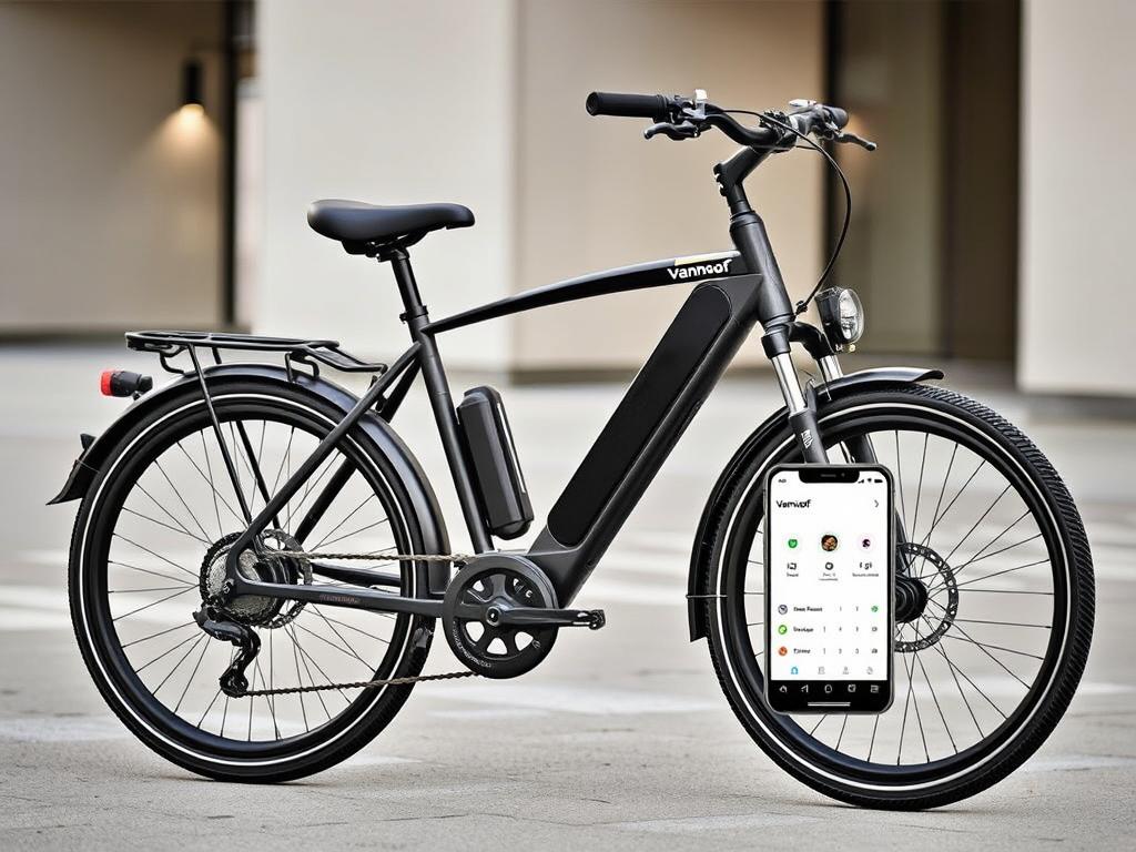 Rower miejski VanMoof z wbudowanym inteligentnym systemem i aplikacją mobilną