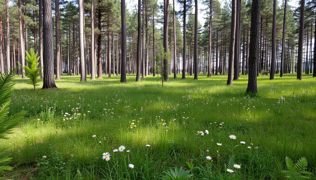 Rezerwat przyrody w Puszczy Białej niedaleko Wyszkowa z charakterystyczną florą i fauną