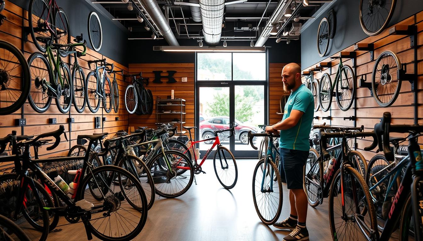 Porównanie różnych modeli rowerów gravelowych w sklepie rowerowym
