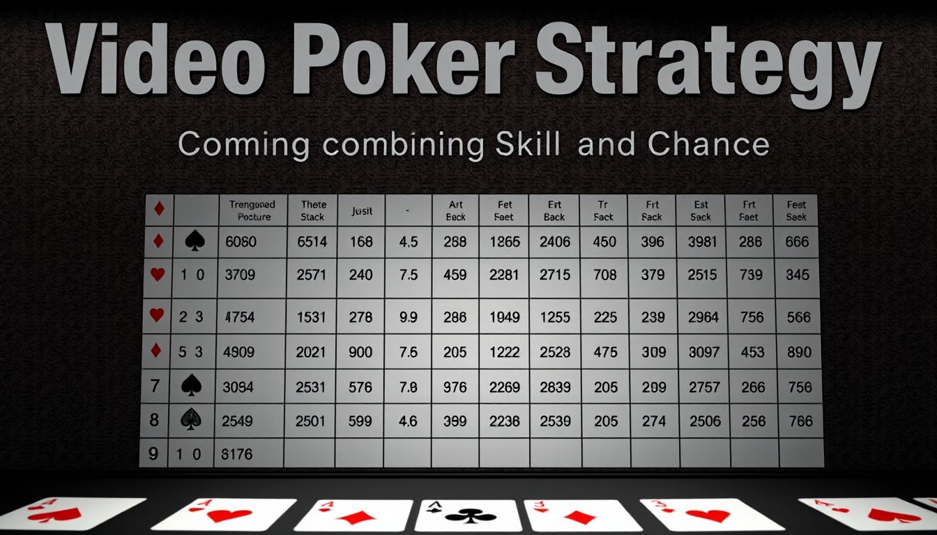 video poker strategy charts