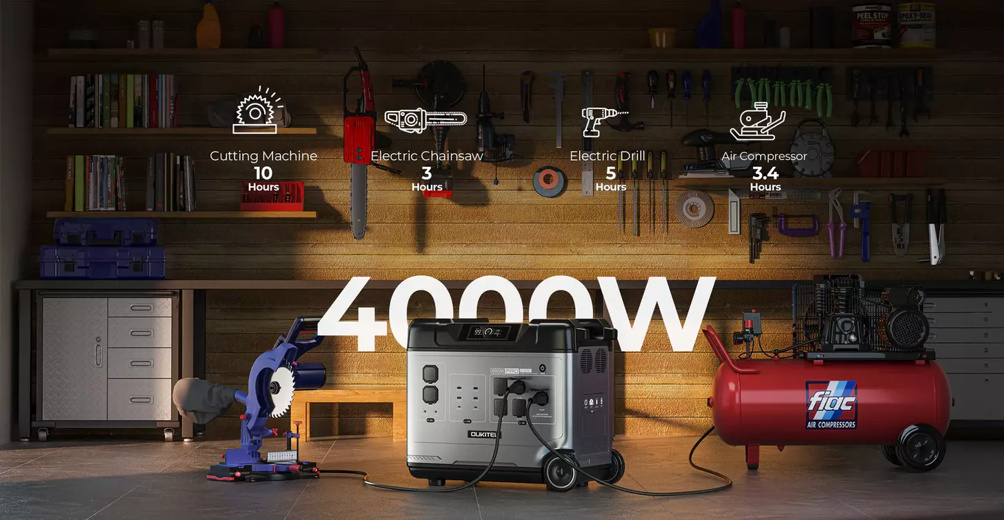 A sleek, high-resolution image of the Oukitel P5000 Pro power station, showcasing its UPS function. The device is prominently displayed in the foreground, capturing its robust and modern design with precision. The image is taken from a slightly elevated angle, highlighting the intuitive control panel and various ports. Soft, diffused lighting illuminates the product, creating a sense of depth and emphasizing its technical capabilities. The background is blurred, allowing the power station to be the focal point, conveying its importance as an essential backup power solution. The overall atmosphere is one of professionalism, efficiency, and technical sophistication, perfectly complementing the article's focus on the UPS functionality of the Oukitel P5000 Pro.