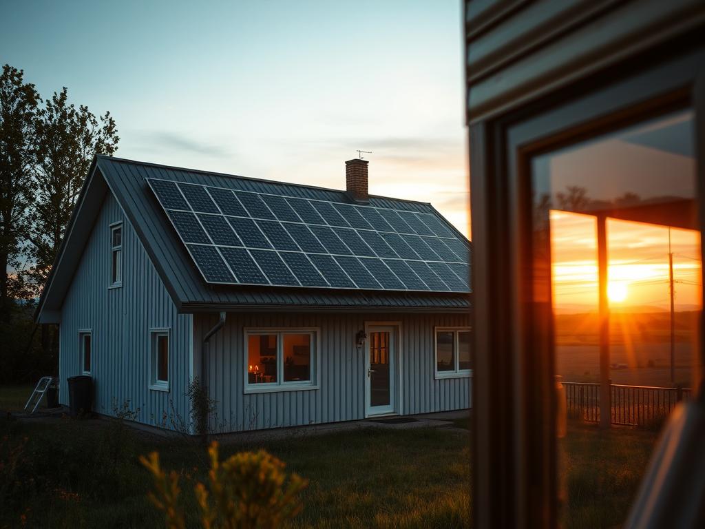 Maison isolée alimentée par le Générateur solaire Oukitel P5000 Pro et des panneaux solaires