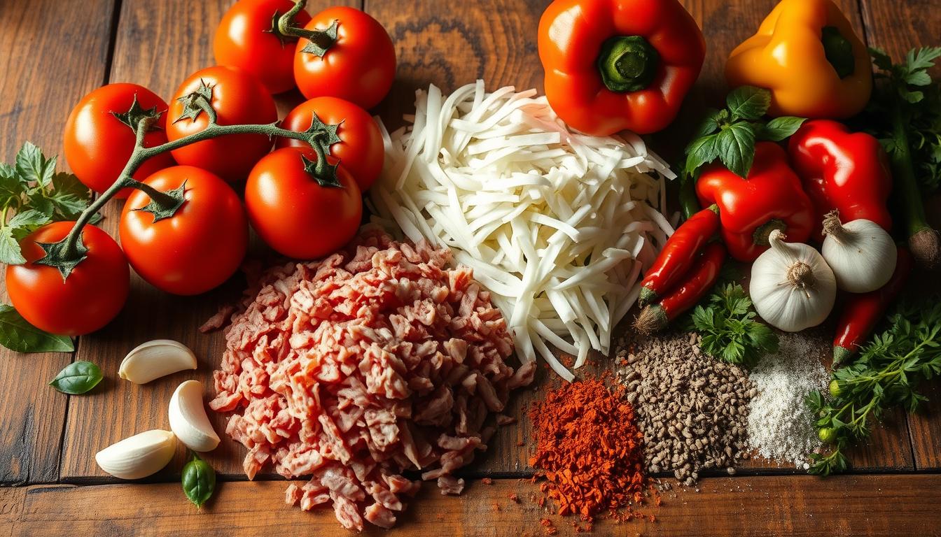 ingredientes para deshebrado de res