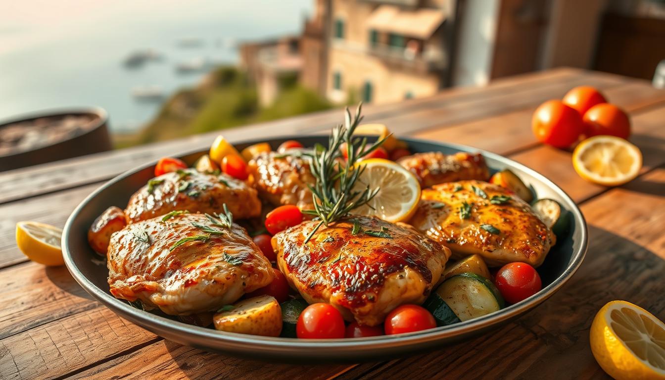 one-pan Mediterranean chicken