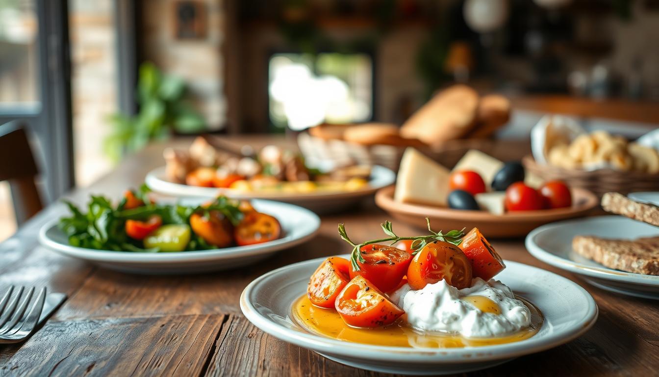 Mediterranean-inspired menu