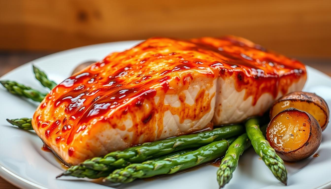 Miso Maple Glazed Salmon