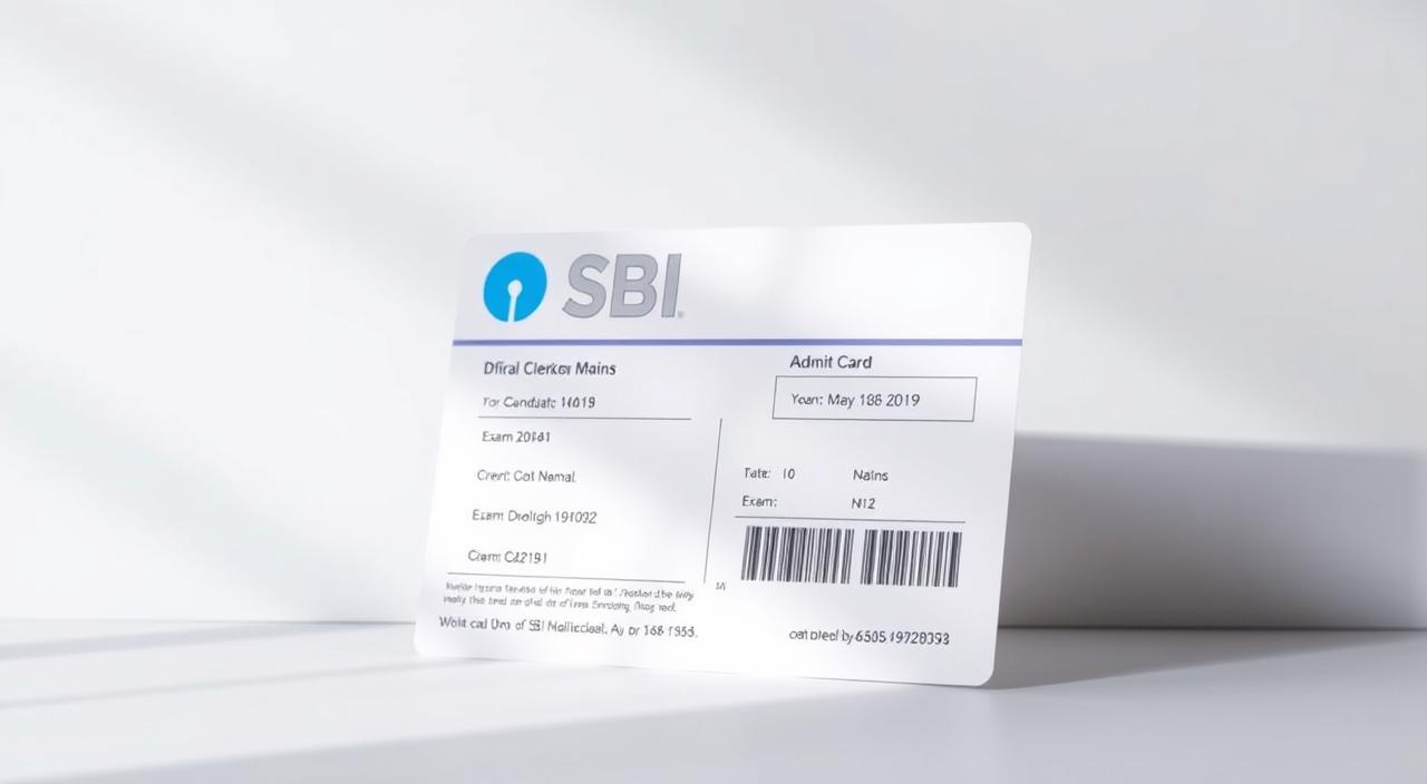 SBI Clerk Mains Admit Card Details