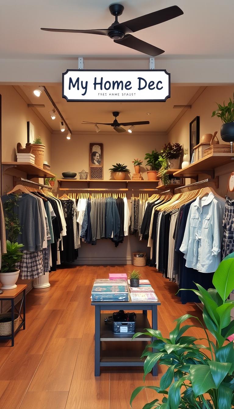 small cloth shop interior design ideas