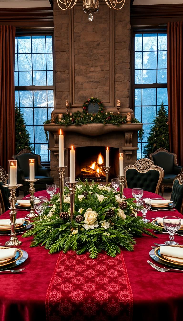 winter tablescapes
