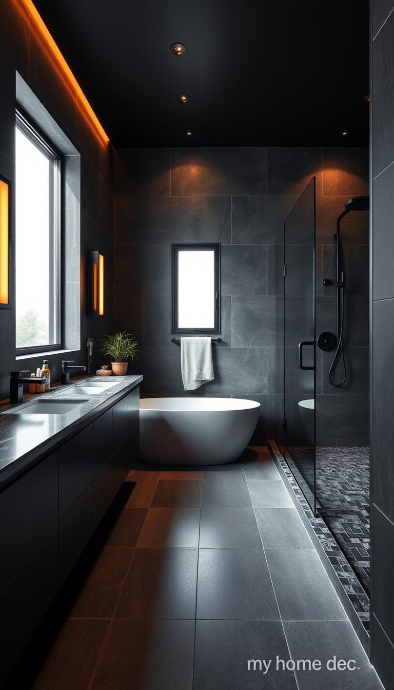 moody bathroom designs