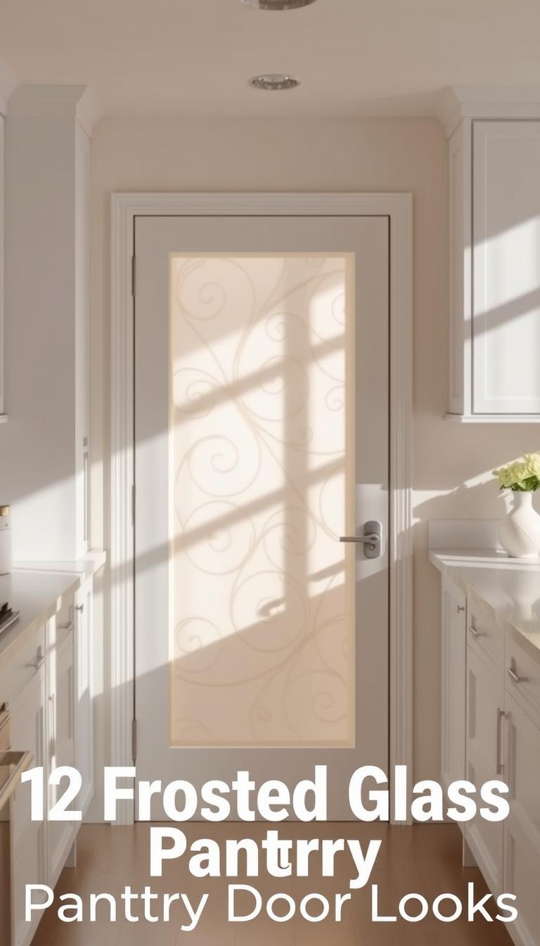 frosted glass pantry door ideas