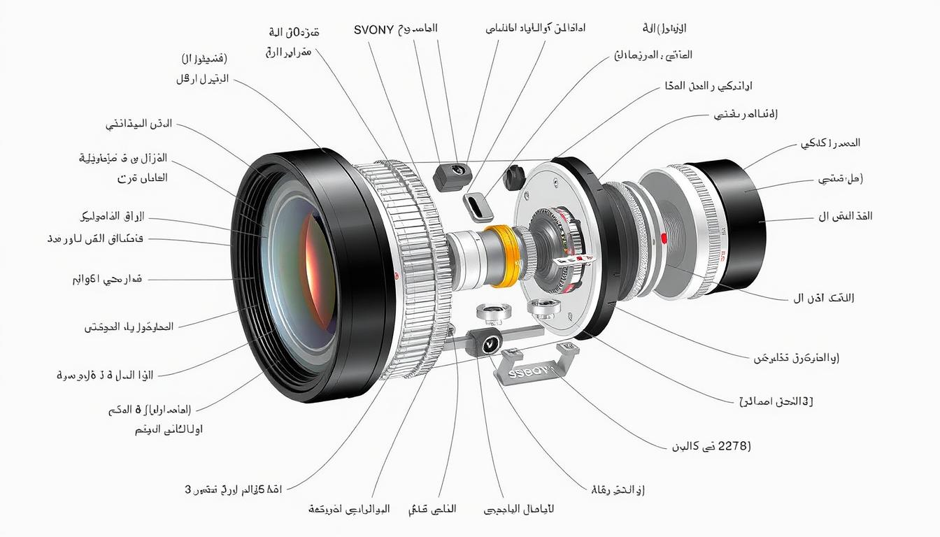 تلسكوب فلكي احترافي SVBONY SV136 مع توضيح للأجزاء المختلفة