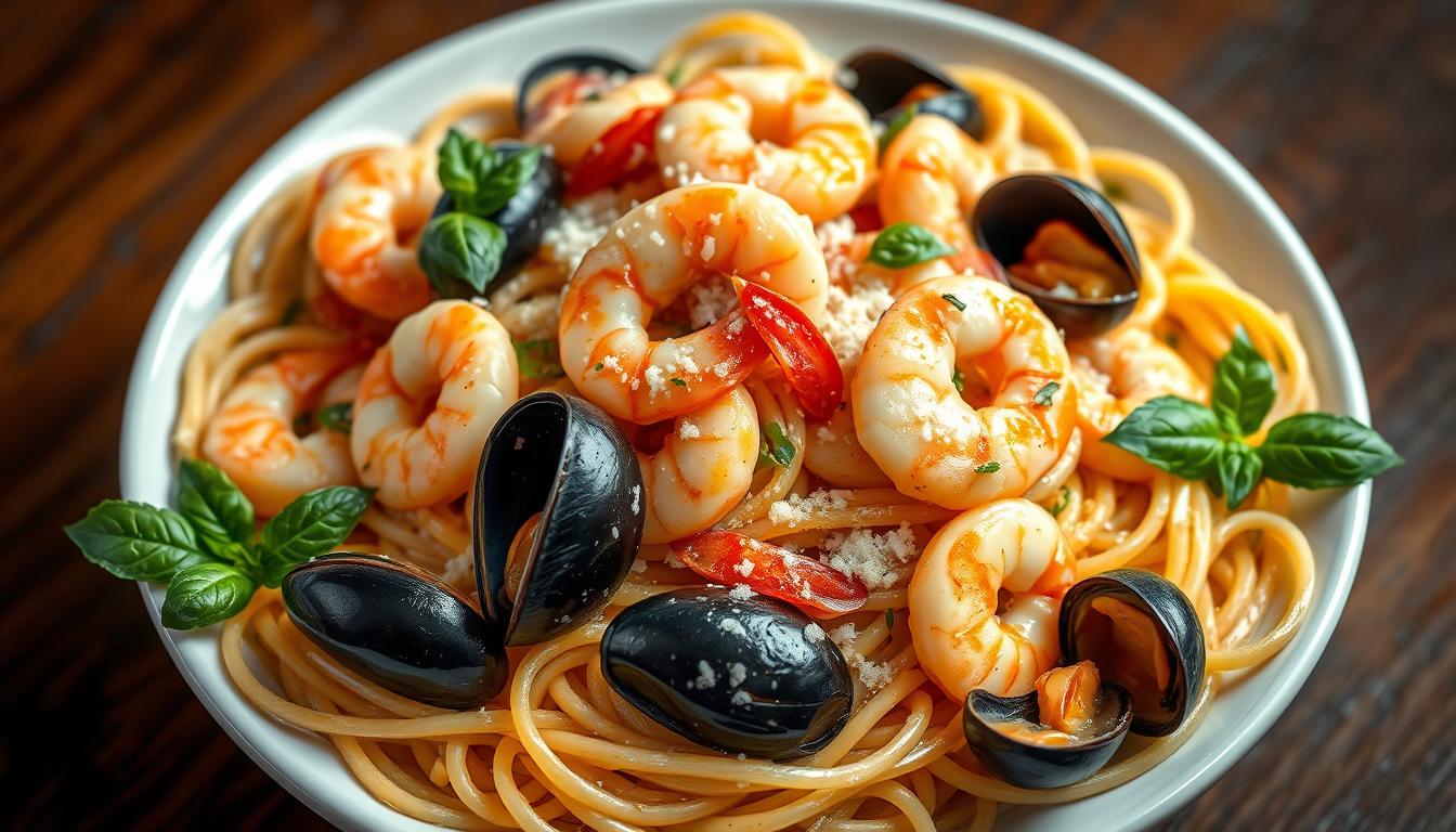 seafood medley recipes Try these delicious seafood medley recipes featuring shrimp, scallops, mussels, and calamari for flavorful one-pan meals, pastas, and stews