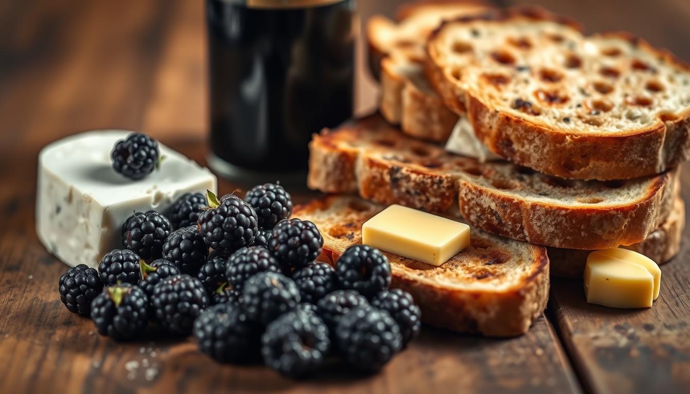 blackberry balsamic brie grilled cheese ingredients
