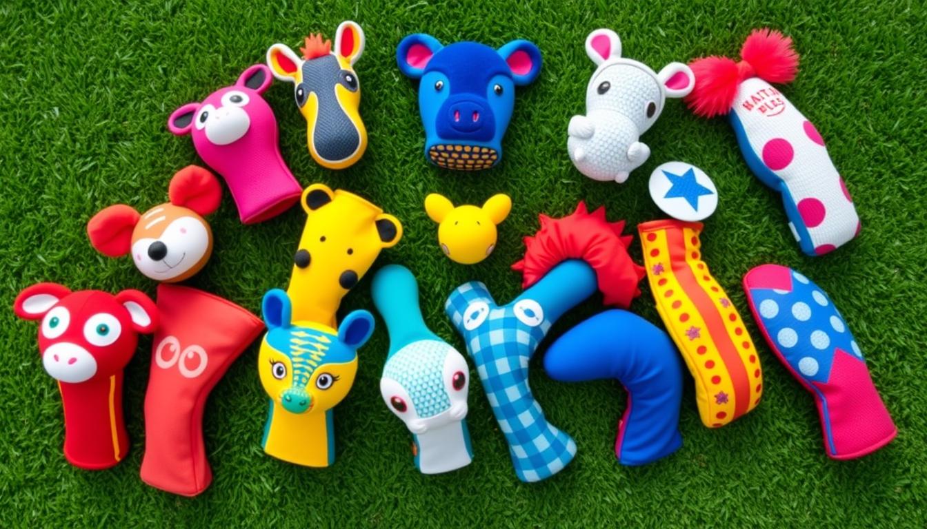 colorful golf head covers