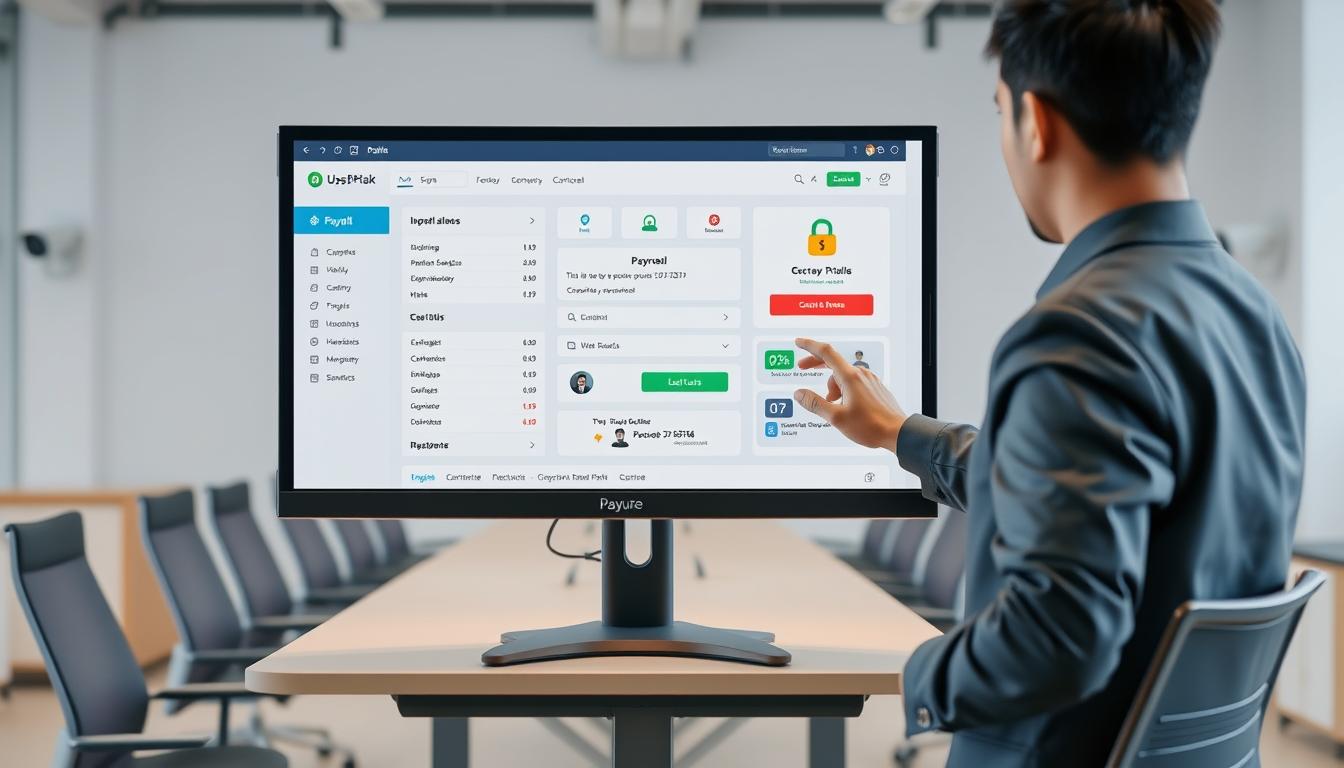 payroll security, sensitive data, system features