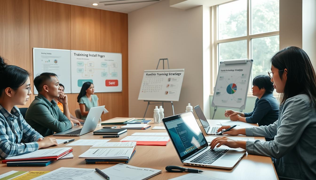 hands-on workshops and e-learning tools for training strategies