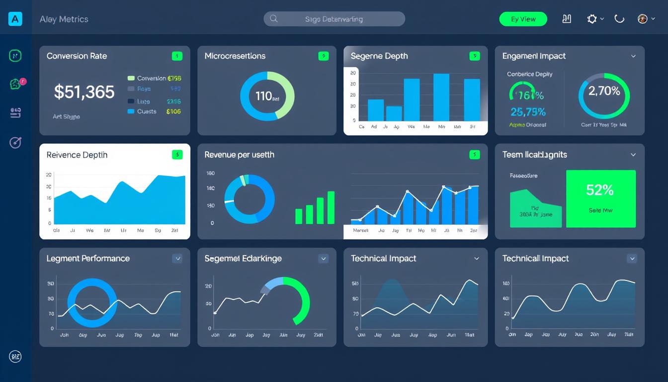 Dashboard showing 7 key metrics for monitoring long-running A/B tests