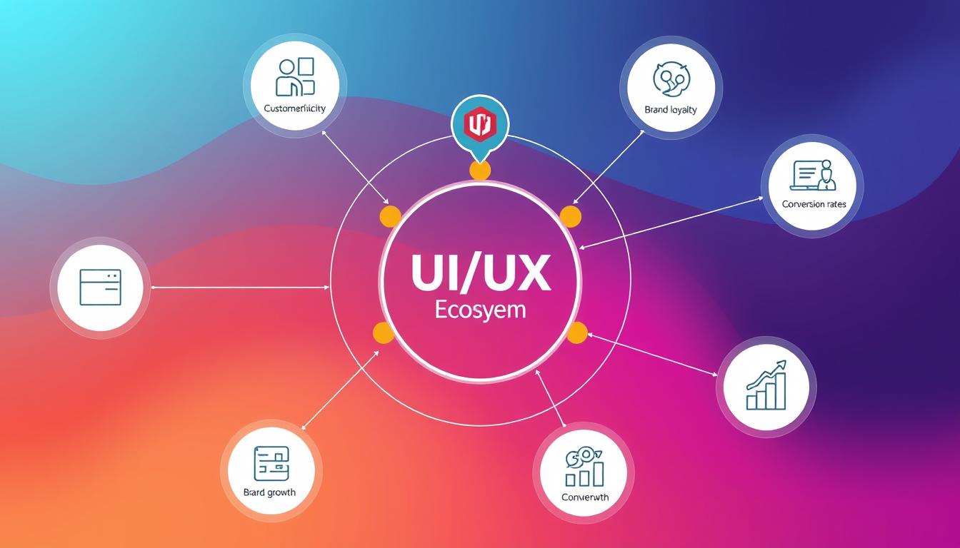 UI/UX design as a core business strategy showing its impact on overall growth