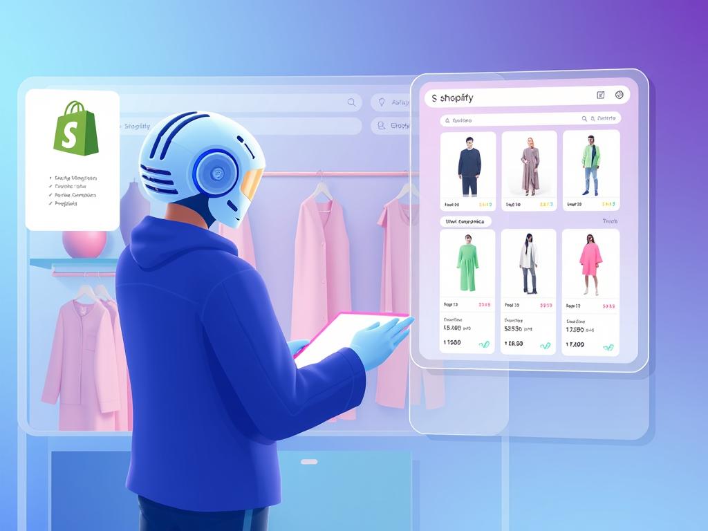 AI-powered virtual shopping assistant helping a customer on a Shopify store