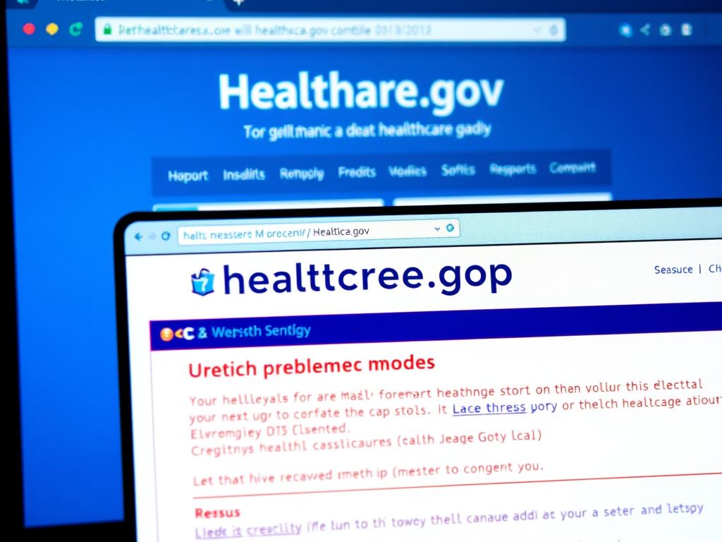 Healthcare.gov website during its problematic launch