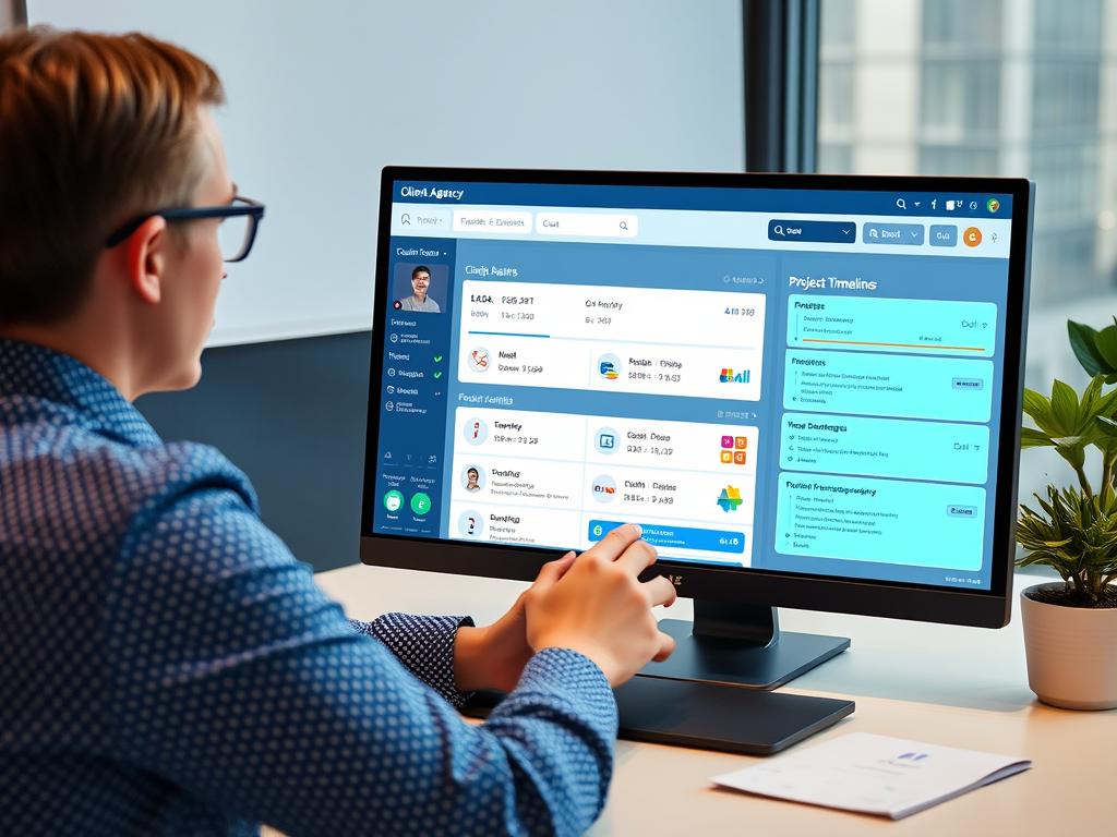 Marketing agency using an AI agent to collect client requirements and project details