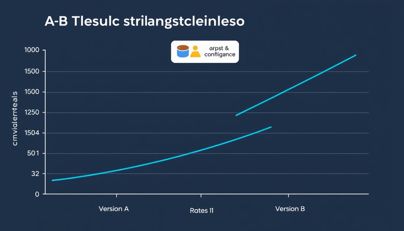 A/B testing development statistical significance graph showing confidence intervals