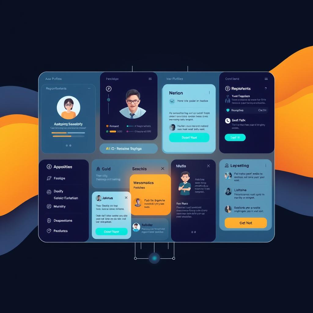 AI-driven personalization in UI/UX design showing adaptive interfaces