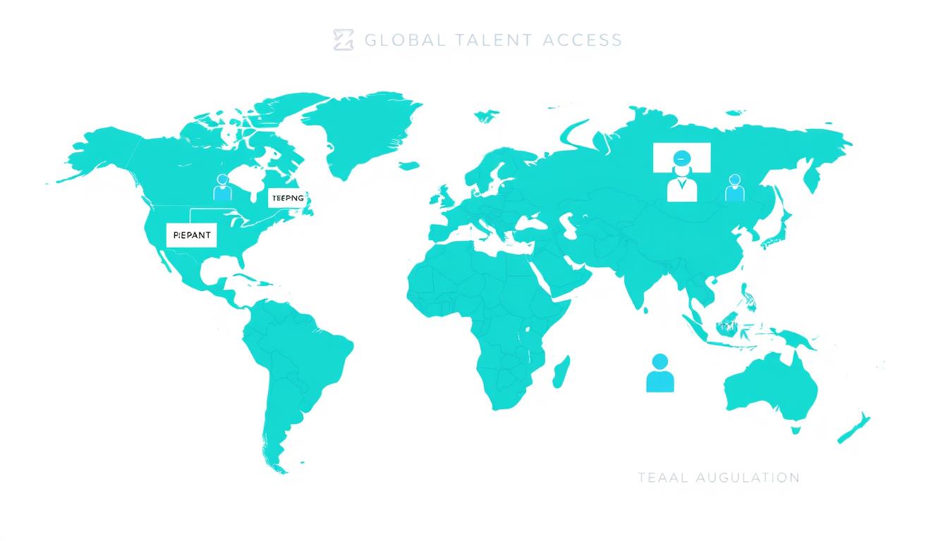 Global talent pool access through team augmentation versus local hiring for in-house development