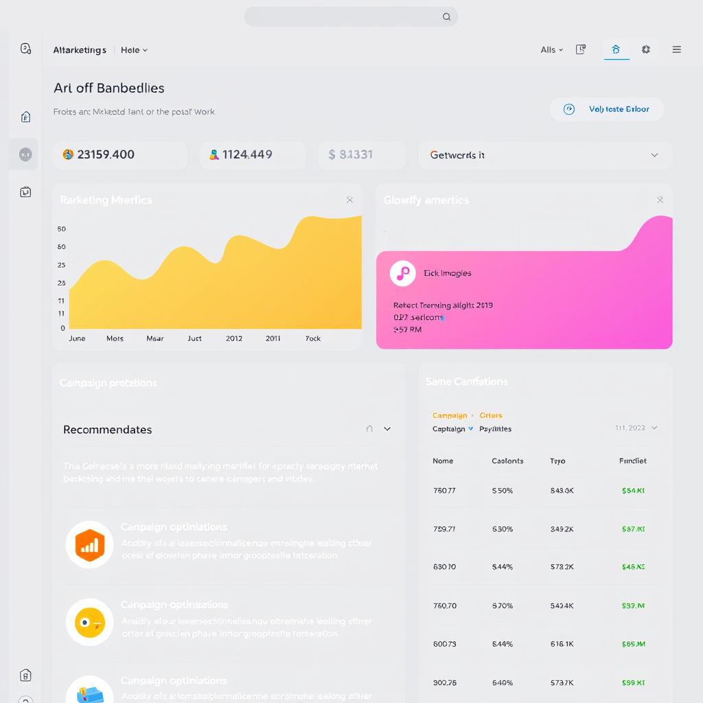 Glowtify AI marketing analytics dashboard for Shopify