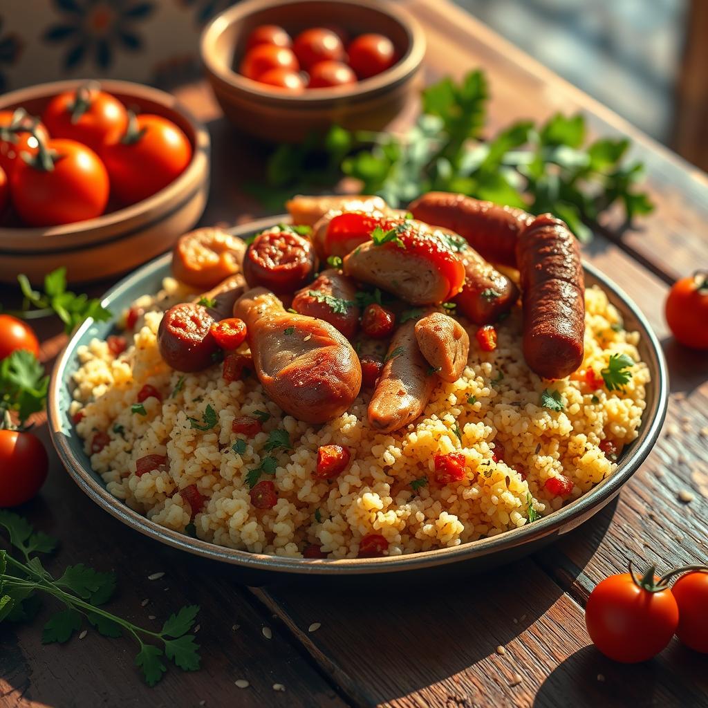 Couscous poulet et merguez